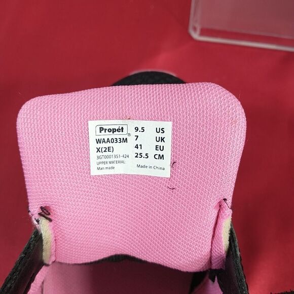 Propet Stability Shoes Women 9.5EE Black Pink X Strap Active Orthopedic Walk. - Picture 3 of 8